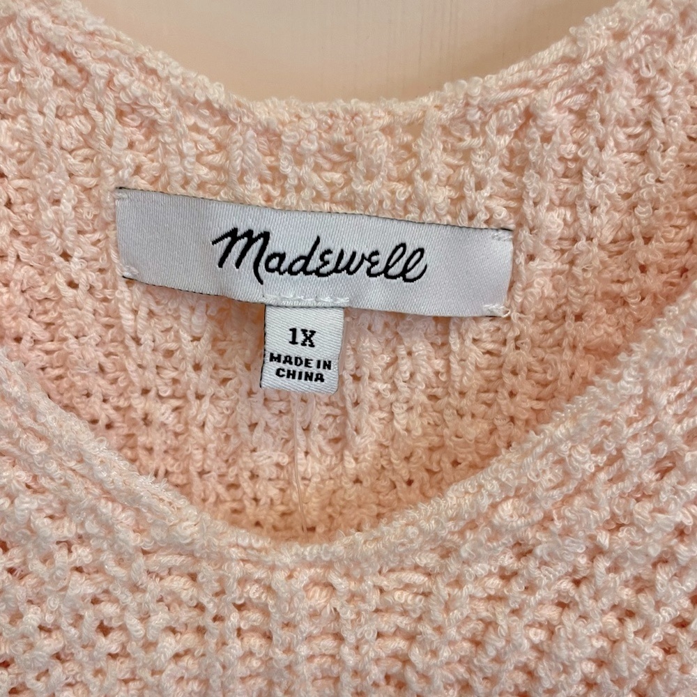 Madewell Peachy Pink Sweater Knit Tank Top - Picture 4 of 7